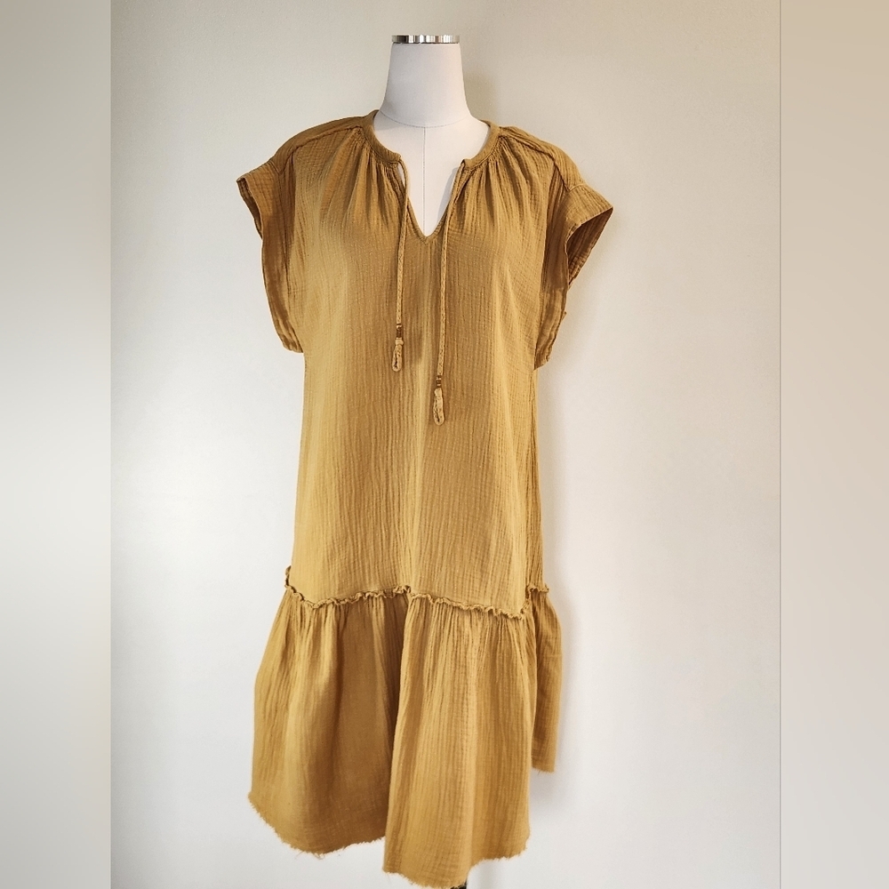 || SATURDAY SUNDAY || Anthro dress, knee length, sleeveless, gauze, size small